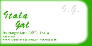 itala gal business card